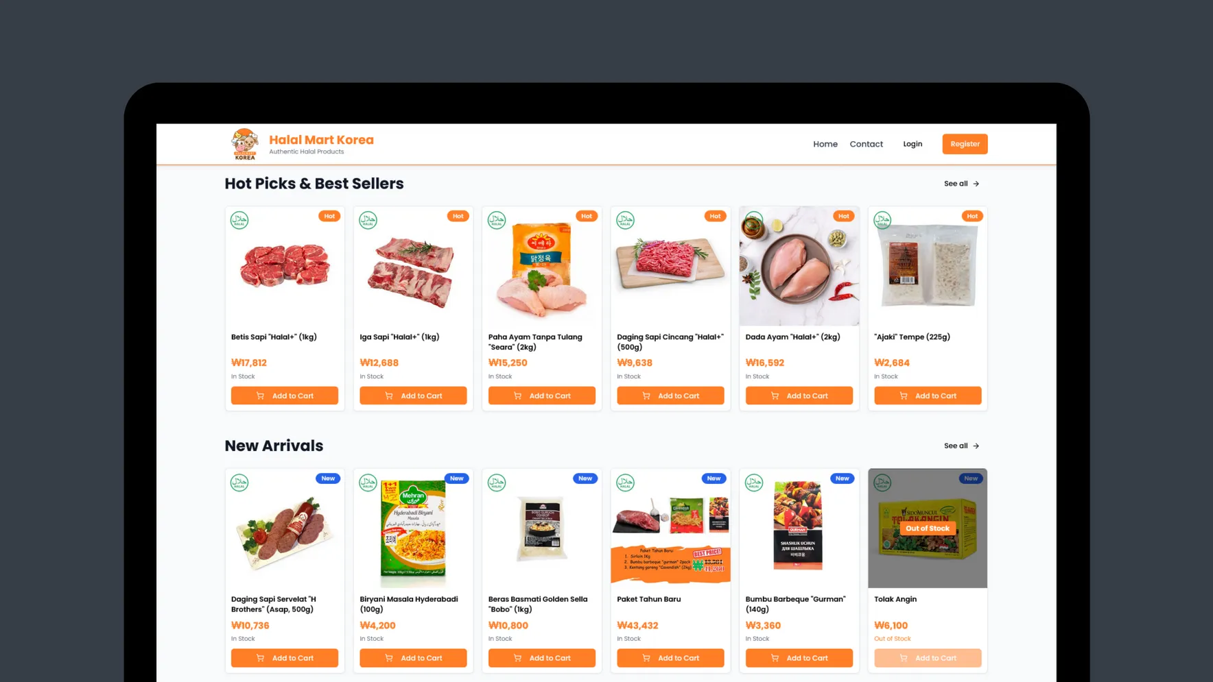 Halal Mart Korea sebagai contoh ecommerce halal